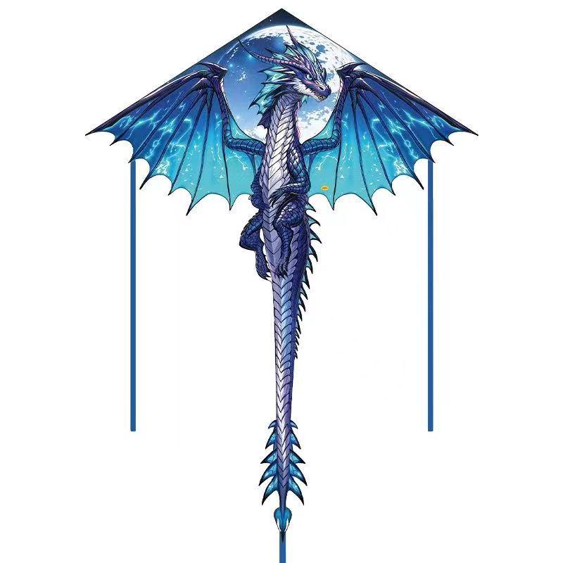 Traditional Weifang Delta-Winged Dragon Kite - Easy to Fly, Long-Tail Cartoon Toy for Children