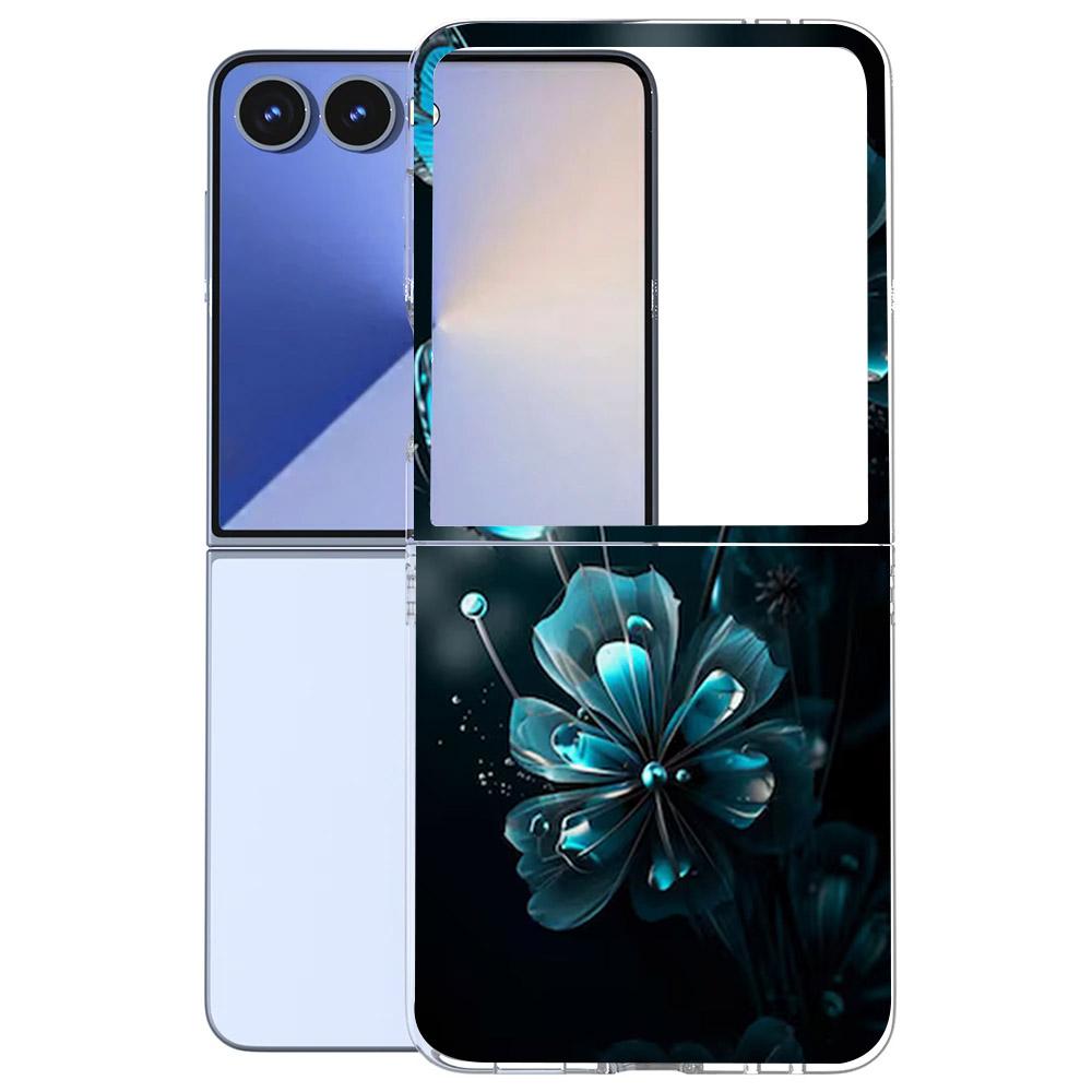 Für Samsung Galaxy Z Flip 7 6 5 4 3 Hülle Mode Malerei Hart-PC Transparente Abdeckung Für Galaxy Z Flip7 Faltbare Hüllen Funda Coque