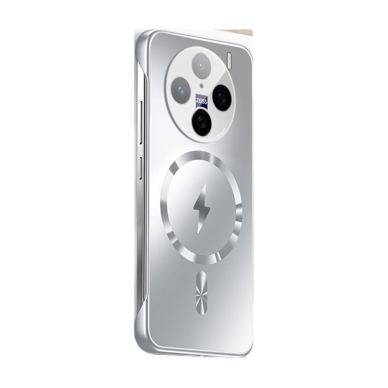 The dazzling gold frameless magnetic phone case is compatible with the VIVO X100PRO full-coverage lens film X200 ultra-thin matte finish