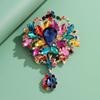 1Pcs Unisex Rhinestone Pins Luxury Large Crystal Glass Pendant Brooches For Women Banquet Party Backpack Gifts Jewelry Accessory