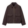 European & American Style Women's Casual Zipper Long Sleeve Jacket