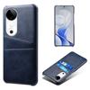 For vivo S19 5G Case Dual Card Slots PU Leather+Hard PC Phone Cover