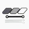 3 Colors Grille Badge Emblem Decals For Toyota Tacoma Tundra 4Runner TRD Rav4 CHR Highlande Strip Air Inlet Auto Car Accessories