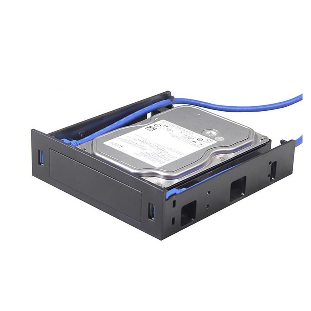 2 X USB 3.0 Frontpanel mit 3,5-Zoll-Gerät/HDD oder 2,5-Zoll-SSD/HDD zu 5,25-Zoll-Floppy- zu optischem Laufwerksschacht-Tray-Halterung