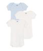 Petit Bateau Short Sleeve Bodysuit Set A0CX9 Multicolor 6 67cm (3-Piece Set) 1, Months,
