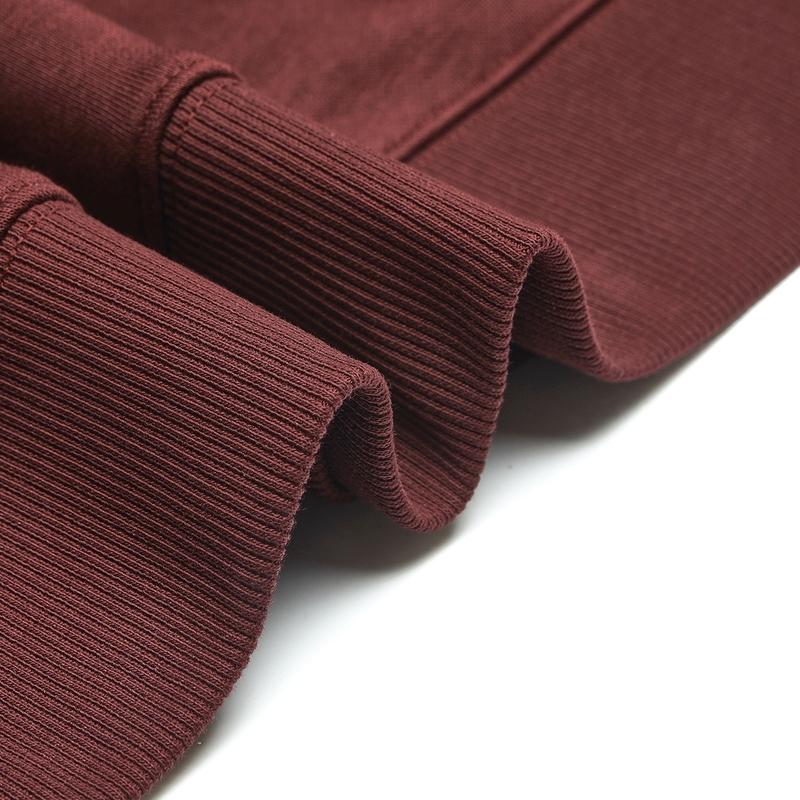 FILA Original Loose Fleece Crewneck American Vintage Sweatshirt Unisex sweatshirt Wine-Red F51M449204F-WI