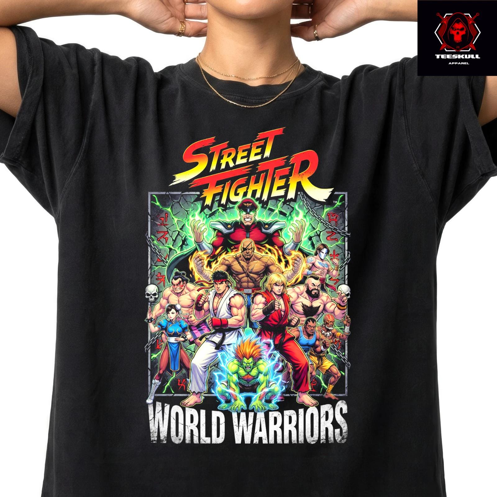 World Warriors Streetfighter Video Game Character Unisex Premium T-Shirt S