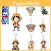 Cute One Piece Luffy Zoro Keychain Toy Keyring Bag Pendant Figures Doll Gift For Kids