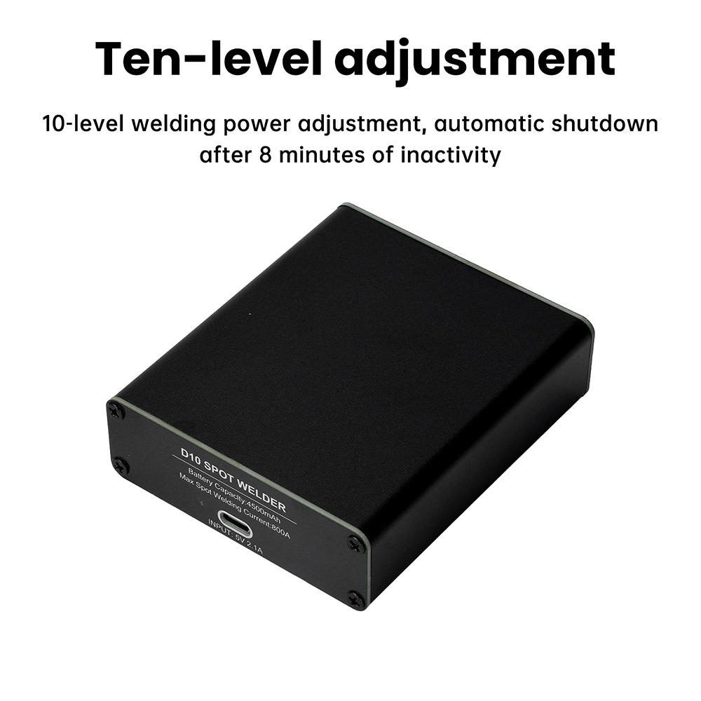 4500mAh Dual-Pulse Spot Welder DC 5V 2A 10 Gears Adjustable Portable Handheld Spot Welding Machine Repair Tool for 18650/21700