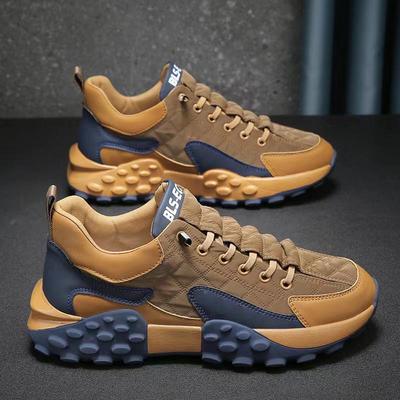 Übergröße Herren Colorblock Laufschuhe - Trendige Dad-Schuhe mit dicker Sohle für Sport und Freizeit