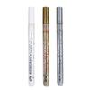3Pcs/set White Acrylic Paint Pen for Rock Painting, Stone, Ceramic, Glass, Wood, Tire, Fabric Metal, Canvas Extra-fine Tip Black