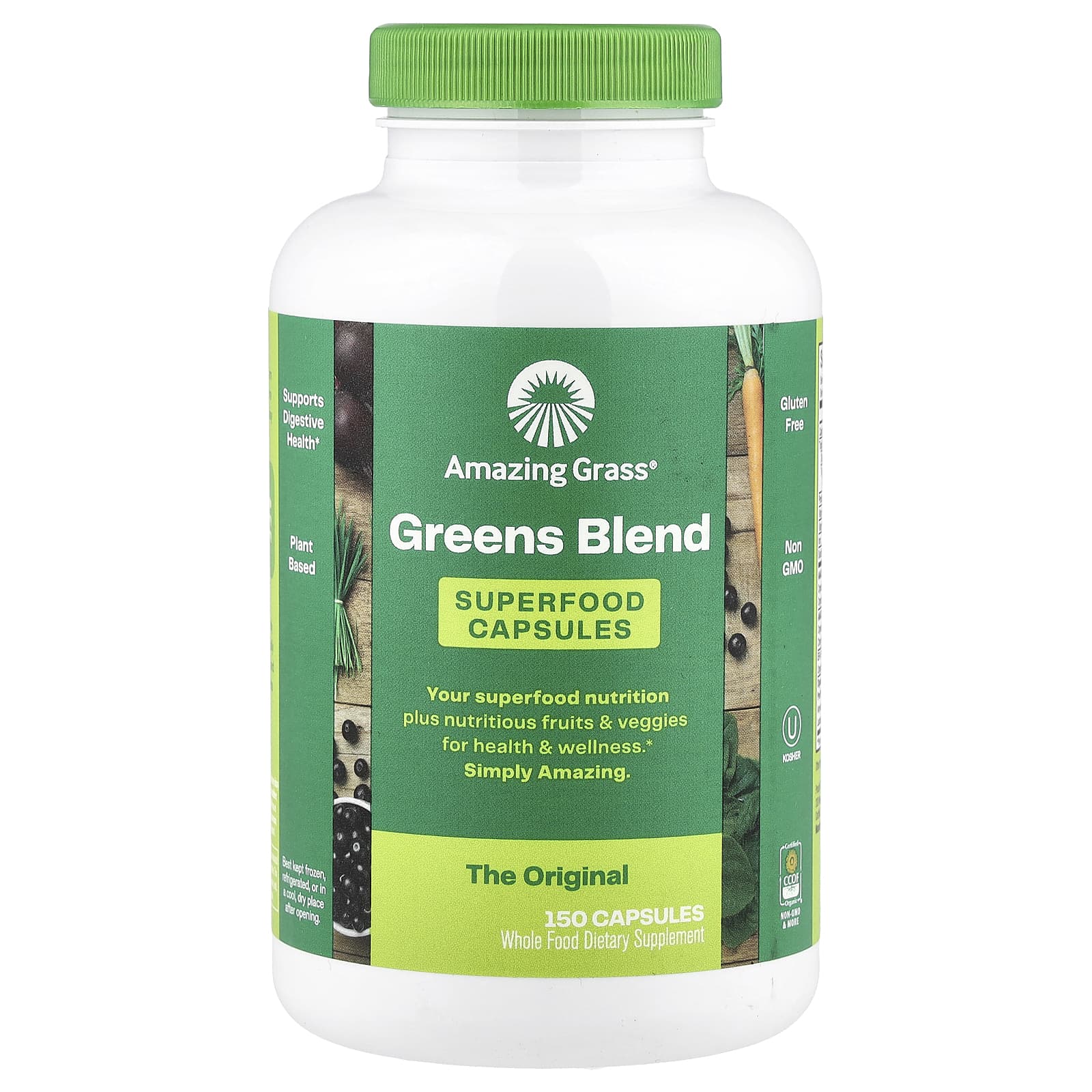 

Green Vegetable Blend, Original, 150 Capsules