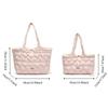 Large Capacity Quilted Heart Bag Korean Women's Handbag Casual Puffy Tote Bag  Girls
