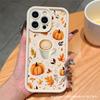 Trend pumpkin for Apple 15 all-inclusive iPhone16 anti-drop 13/12/11 PROMAX mobile phone case 14PLUS