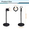 Uxcell Gooseneck Desktop Microphone Stand 140x380x285mm with Adjustable Microphone Holder, Flexible Wireless Microphone Clip Adapter, and Weighted Bas