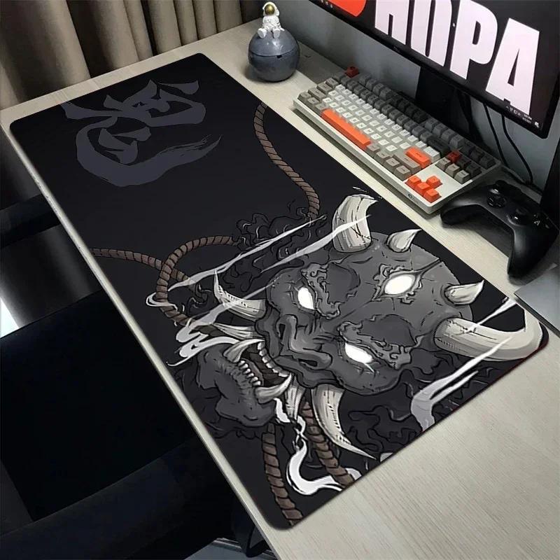 Japan Oni Mouse Pad Hd Print Deskmat Gamer Keyboard Cushion Gaming Accessories Computer Table Rubber Xxl800x400 Nonslip Mats