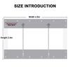420 G/m² PVC Tarpaulin Transparent with Zip, Waterproof Tarpaulin for Outdoor Furniture, Porch, Pergola