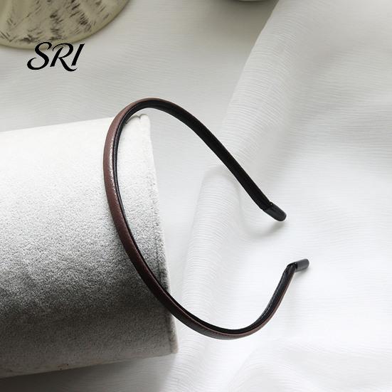 Curved Headband Anti-Slip Plastic Thin Hair Hoop with Design Basic Style Stable Fit No Pressure Makeup Accessory Low Saturation Color