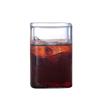 Square Heat-Resistant Glass Cup – Transparent Office Teacup for Coffee, Milk, and Juice