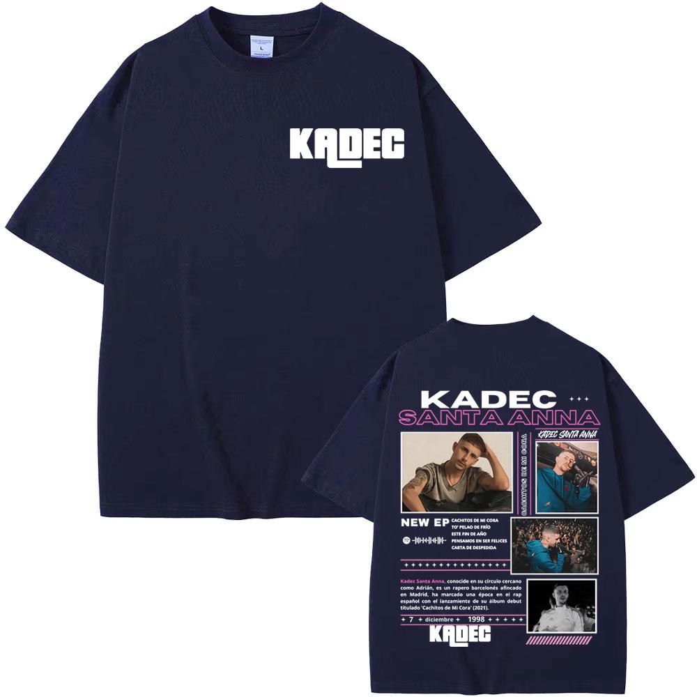 Rapper Kadec Santa Anna Tour 2026 Cover T Shirts Unisexs Women Vintage Harajuku Streetwear T Shirt Casual Cotton Oversized Tshirt