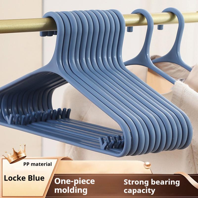 Thick Non-trace Plastic Coat Hanger Solid Clothes Hanging Wholesale High-light Clothing Store Household Non-slip Clothes Brace