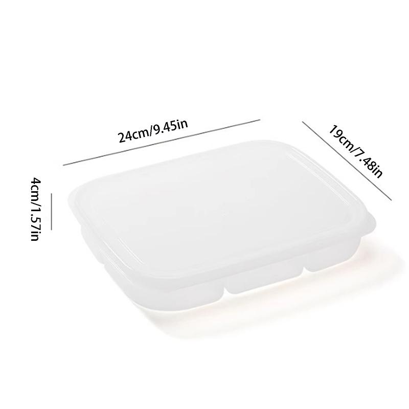 2/4/6 Grids Kitchen Food Storage Container Box Portable Refrigerator Vegetable Sealed Preservation Box Refrigerator Food Grade Six grids