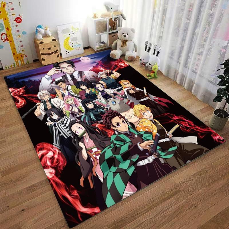 Anime Character Designed Floor Mat, Suitable As a Non-slip Mat for the Living Room or Bedroom Sofa