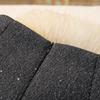 Chic Pleated Sequin Wool-Blend High-Waisted A-Line Skirt - Anti-Exposure, Versatile for Autumn/Winter