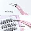Honey Box Clear Band Natural Look Soft False Eyelashes - Ultra-Fine, Glue-Free, Large Capacity