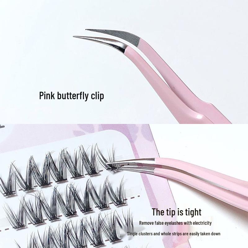 Honey Box Clear Band Natural Look Soft False Eyelashes - Ultra-Fine, Glue-Free, Large Capacity