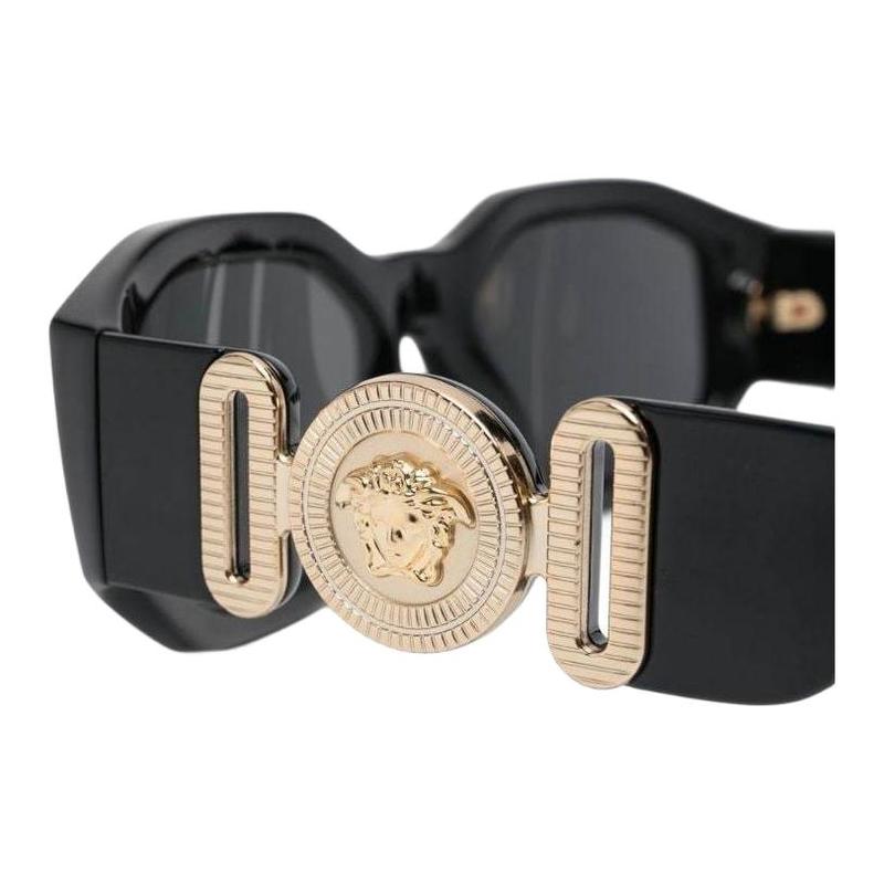 Versace Fashion trend acetate fiber irregular sunglasses same 0VE4361000GB187-Black 55 Asian version: OVE4361F-GB1/87