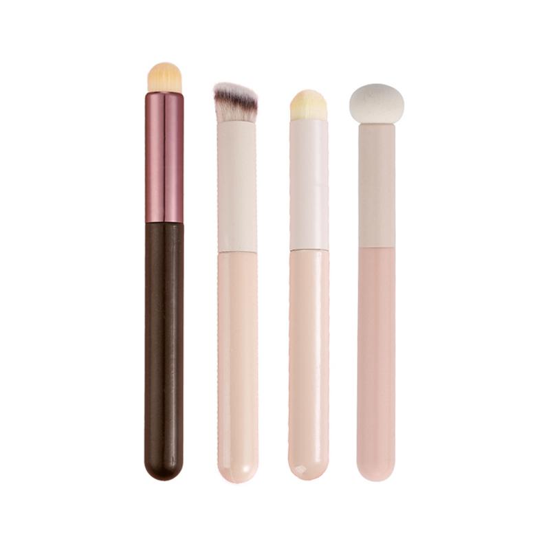 1/4Pcs Soft Mushroom Sponge Head Makeup Brushes Lipstick Lip Makeup Brush Portable Cosmetic Tools Foundation Concealer Brush