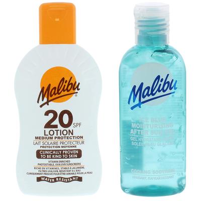 Malibu Schutzlotion LSF20 200ml + After Sun Gel 100ml