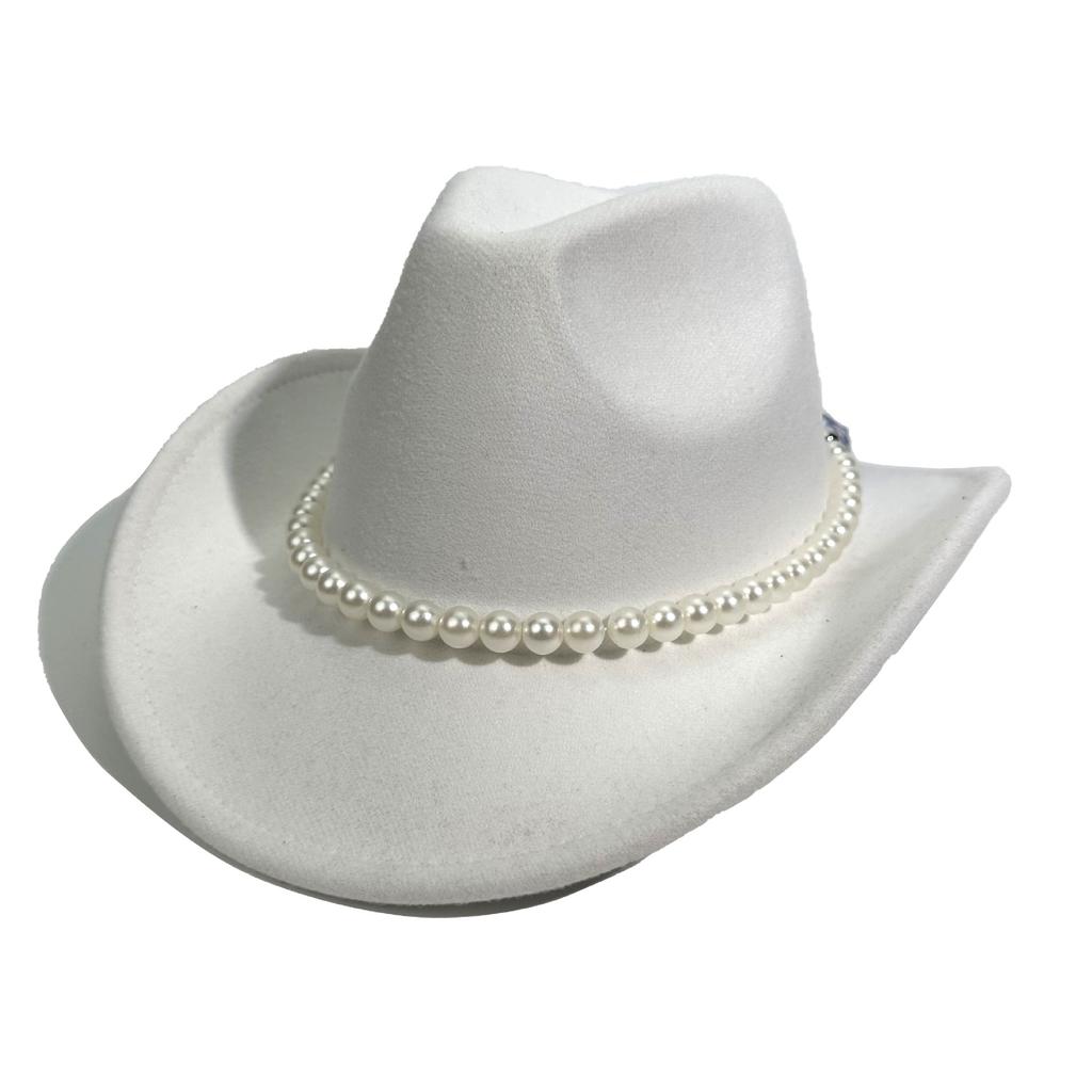 Western Cowboy Hat Men'S And Women'S Light Luxury Top Hat Premium Versatile Jazz Hat