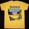 HAWKWIND WARRIOR ON THE EDGE OF TIME T-shirt Yellow All Size Shirt Unisex T-Shirt