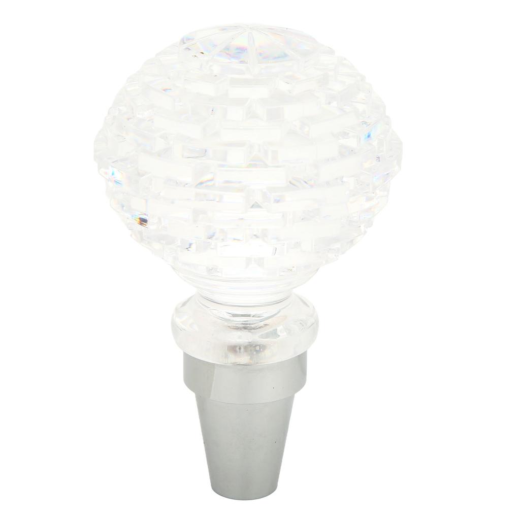 Crystal Gear Shift Lever Knob Ball Shape Universal for Manual Transmission Car with 3 AdaptersType B