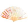 Good-4Pcs Bamboo Folding Hand Fan For Burlesque Music Festival Women Men Rainbow Pride