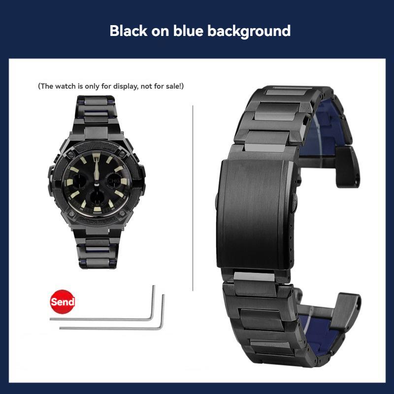 Hochwertiges Armband aus massivem Edelstahl Für Casio G-Shock GST-S110/120 GST-W300/400 GST-W110 GST-B100 Uhrenarmband Herrenarmband