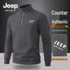 JEEP SPIRIT Men's Casual Stand-Collar Pullover Sweatshirt