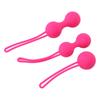 3pcs Women Pelvic Floor Muscles Trainer Ball Massaging Strengthening Pelvic Trainer Exercise Ball Pink