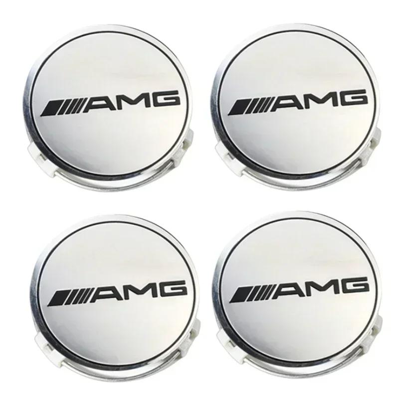 Autoaufkleber 2025 Heiß Für Benz C200 2025 Heißes Auto Für Mercedes benz AMG 75mm Auto Radnabendeckel für Mercedes benz W203 W2