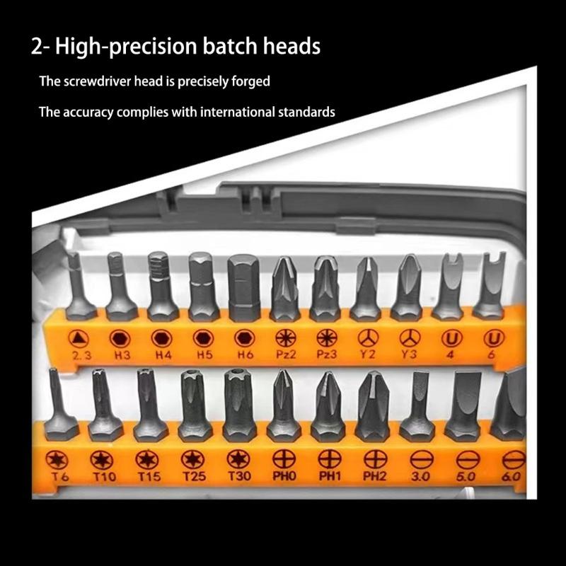 Ratcheting Screwdriver Set 38 in 1 Ratchet Screwdriver Tool Versatiles Magnetic Tool for Mechanics and DIY Enthusiasts