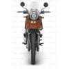 Tan "Leather Round Bag Fit For Royal Enfield Himalayan & Scram 411"