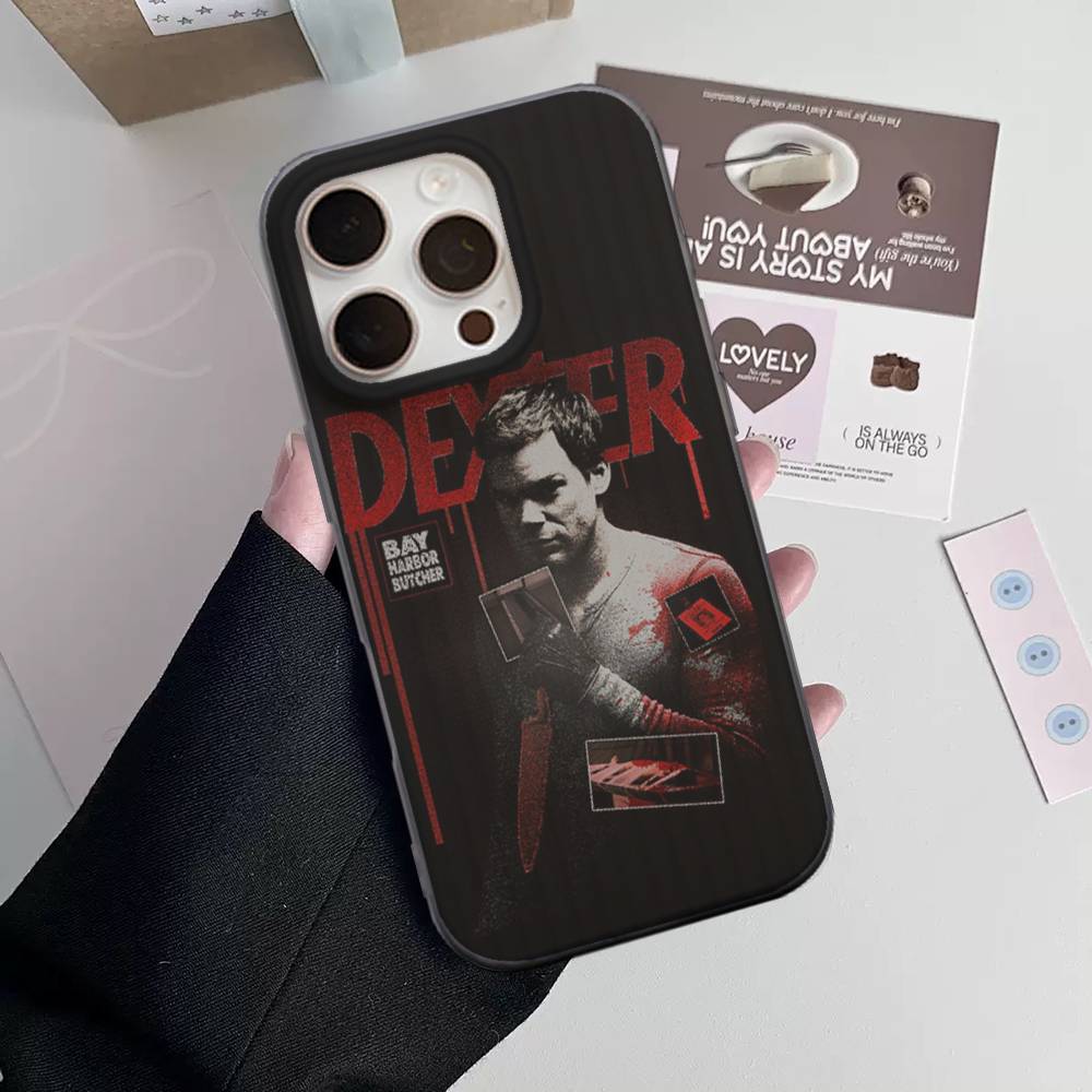 Dexter Morgan Per IPhone 16 15 11 12 13 14 17 Pro Max PLUS Pro Morbido Silicone Ondulato Posteriore Custodia per Telefono