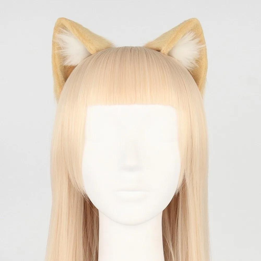 Gothic Lolita Cosplay Headband Carnival Halloween Hair Accessories Animal Cat Ears Headband Artificial Furry Gothic Headband