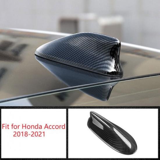 For Honda Accord 2018- Carbon Fiber Shark Fin Antenna Aerial Cover Trim 1pcs