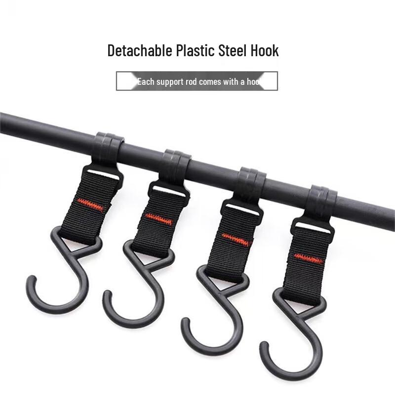 OEING Portable Camping Storage Rack with Light Stand