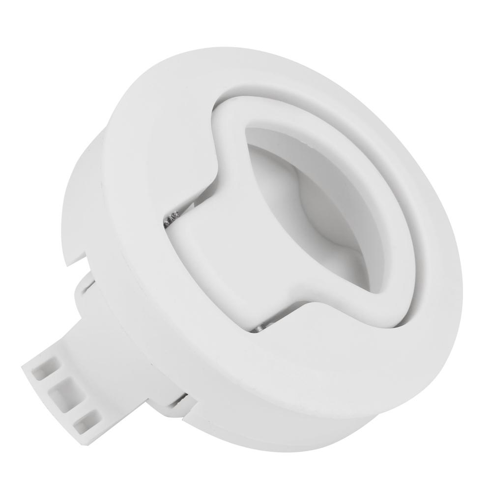 Deck Hatch Hatch Lock Flush Pull Hatch Plastic Flush Pull Hatch for RV Marine Boat RV White