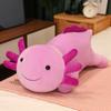 Giant Cuddly Salamander Newt Baby Toddler Axolotl Doll Plush Toy Green Blue Pink Rose Red Lying Smiling Face Aquatic Animal Gift Idea