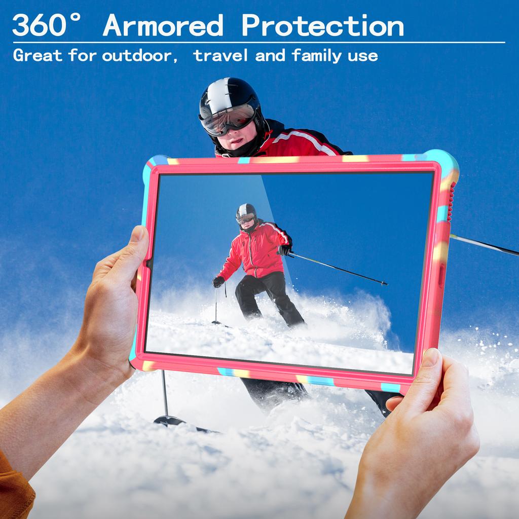 Etui na tablet dla Samsung Galaxy Tab S6 Lite (2024) P620 P625/(2022) P613 P619/(2020) P610 Pokrowiec PC+Silikon ze Smyczą